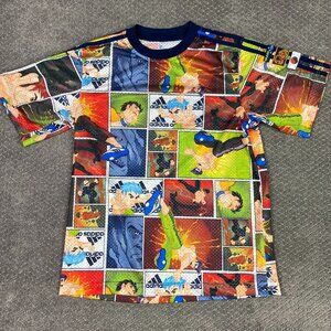 Adidas Anime Dragon Jersey Shirt Boys Japan Grand Champion gold Medal Ball